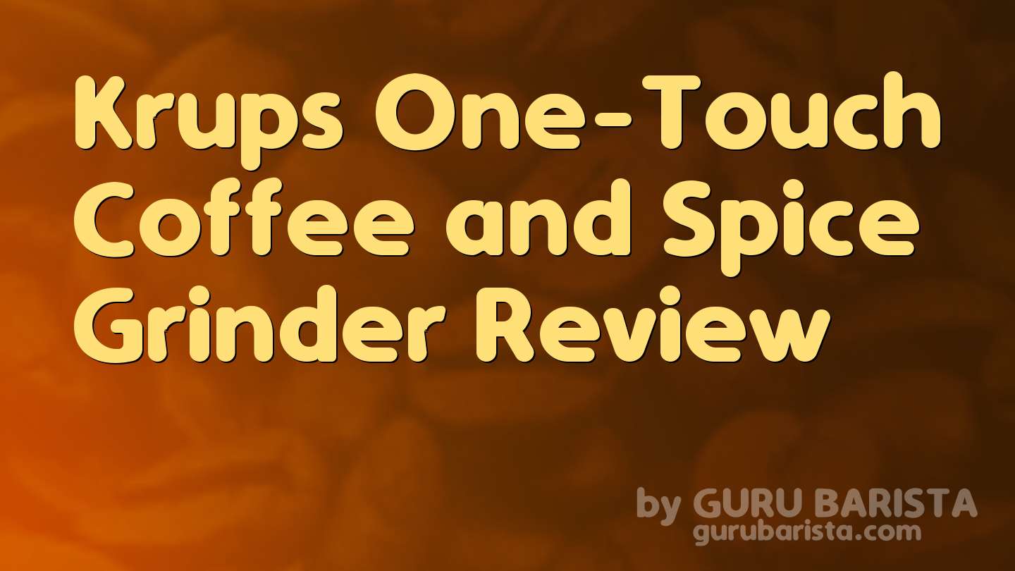 Krups One-Touch Coffee and Spice Grinder Review